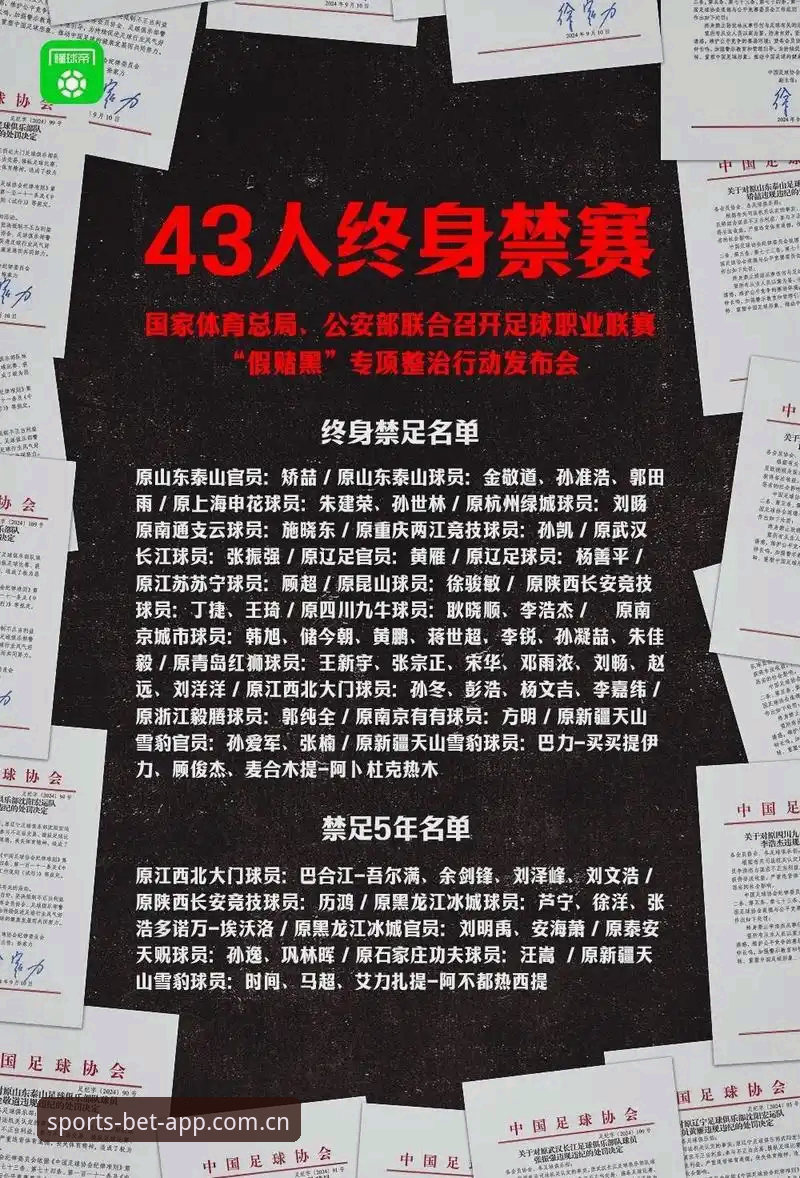 足协第三批禁足名单曝光：17人终身禁赛，48人遭5年重罚，3大关键解读助你看清真相
